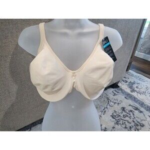 NEW BALI Passion For Comfort Full Fig Silky Smooth Bra Size 40DD Beige DF3383